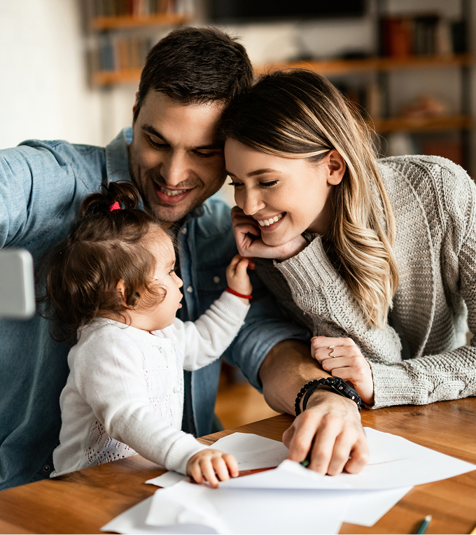 Família feliz